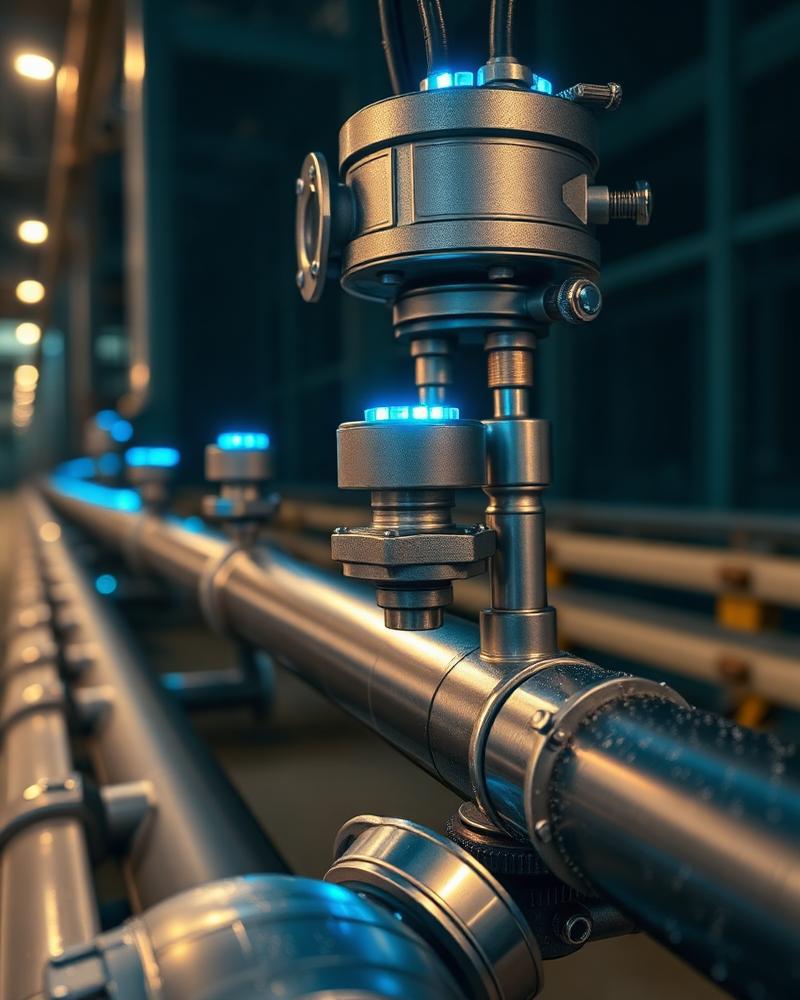 Industrial sensor hardware monitoring compressor vibration